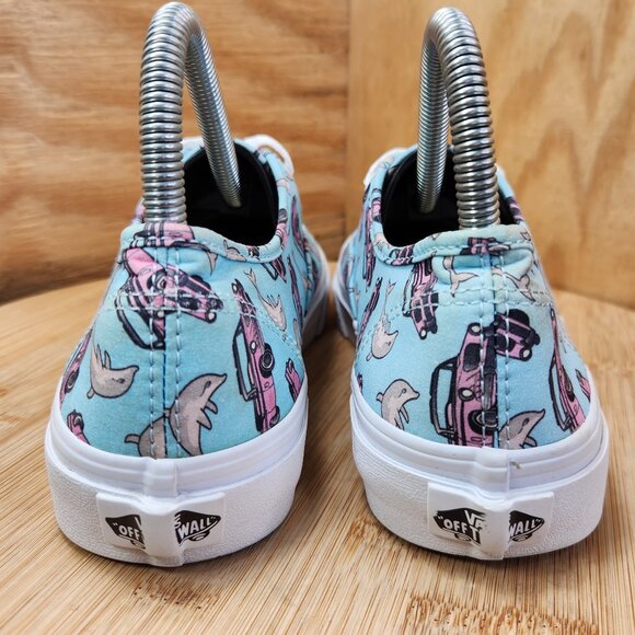 Vans Authentic Womens Dolphins and Cars Casual Canvas Sneakers Size 7 - Picture 5 of 9